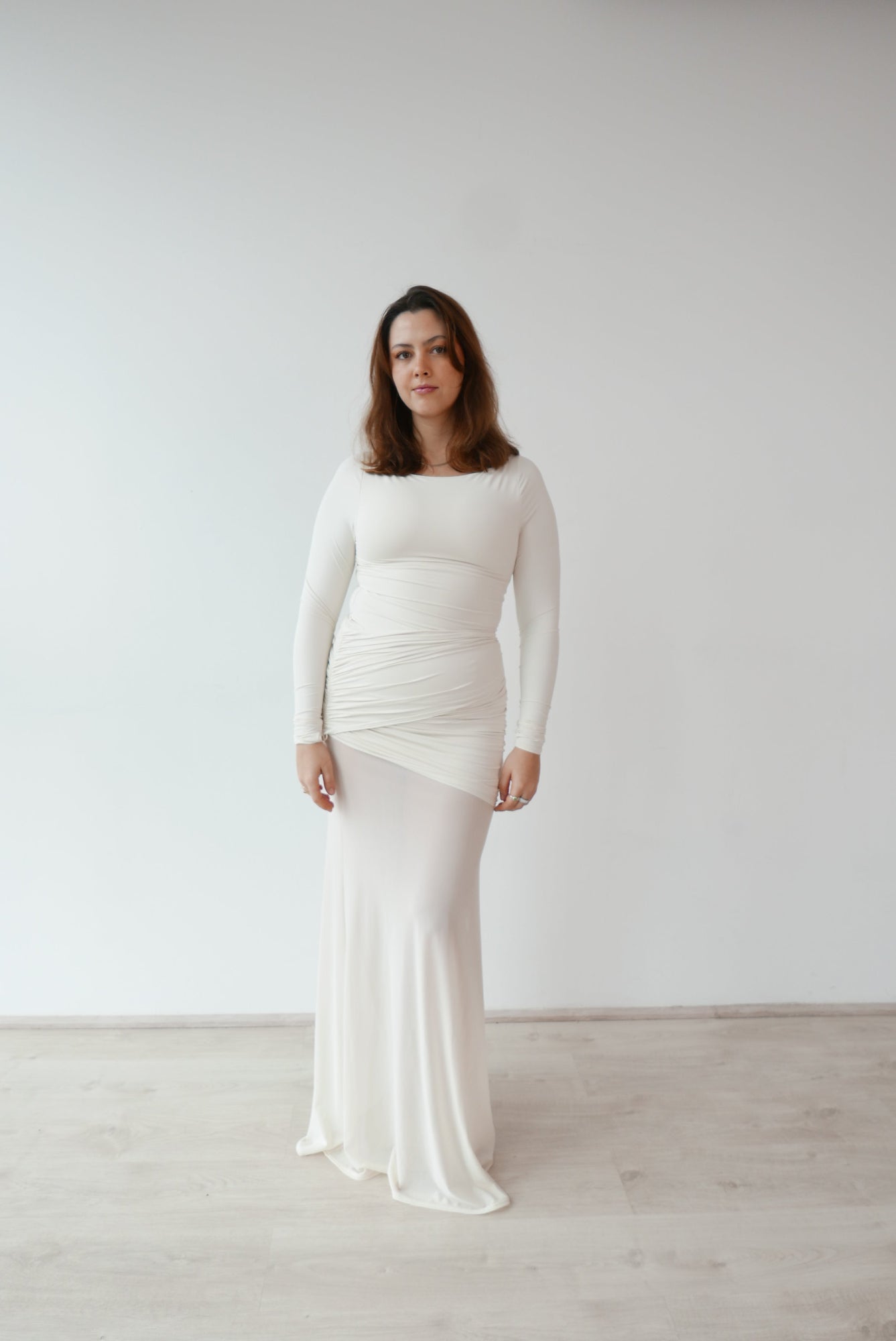 amara dress in ivory
