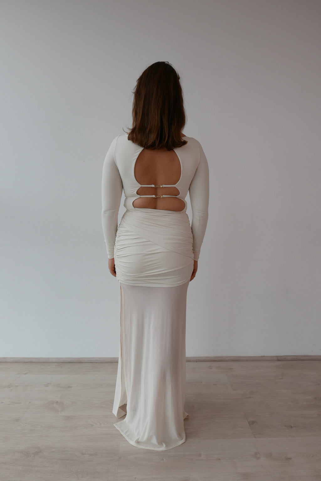 amara dress in ivory