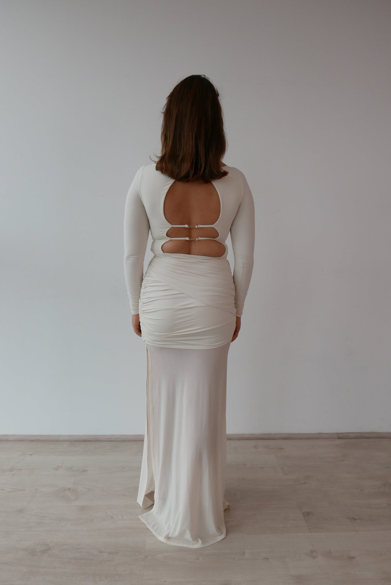 amara dress in ivory