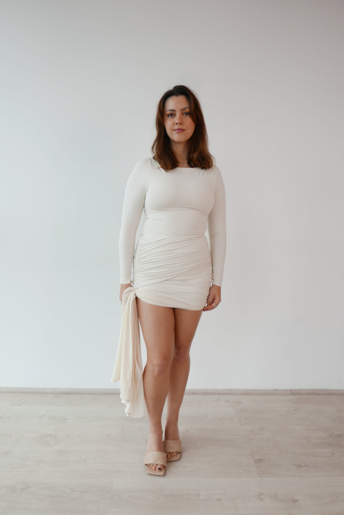 amara dress in ivory