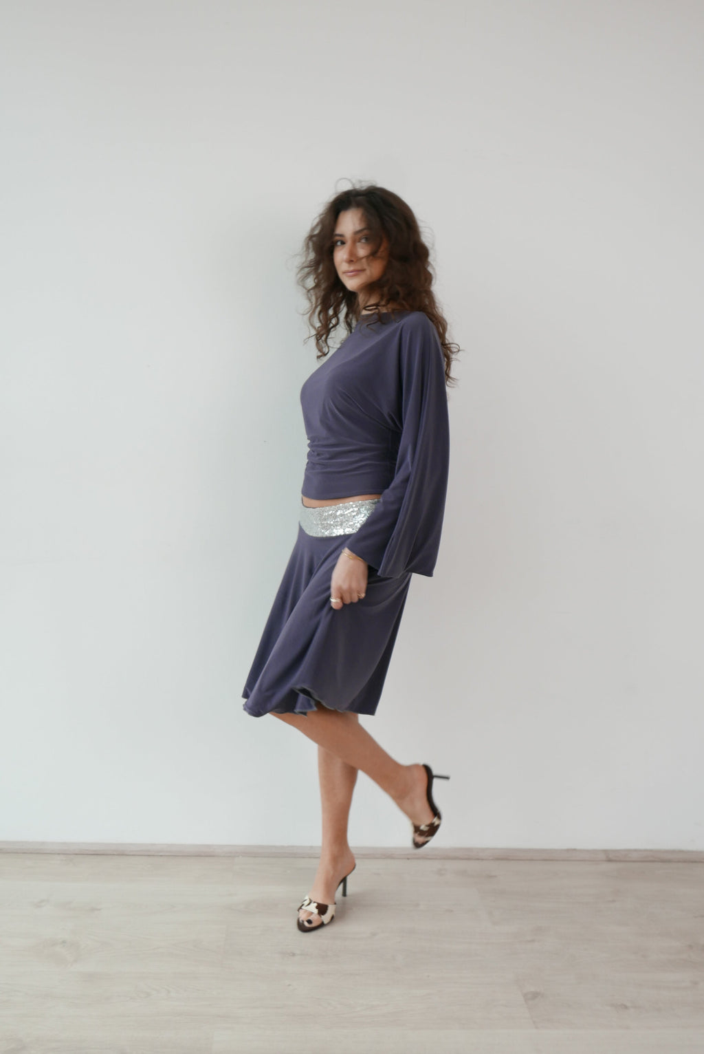 musa top & midi skirt set