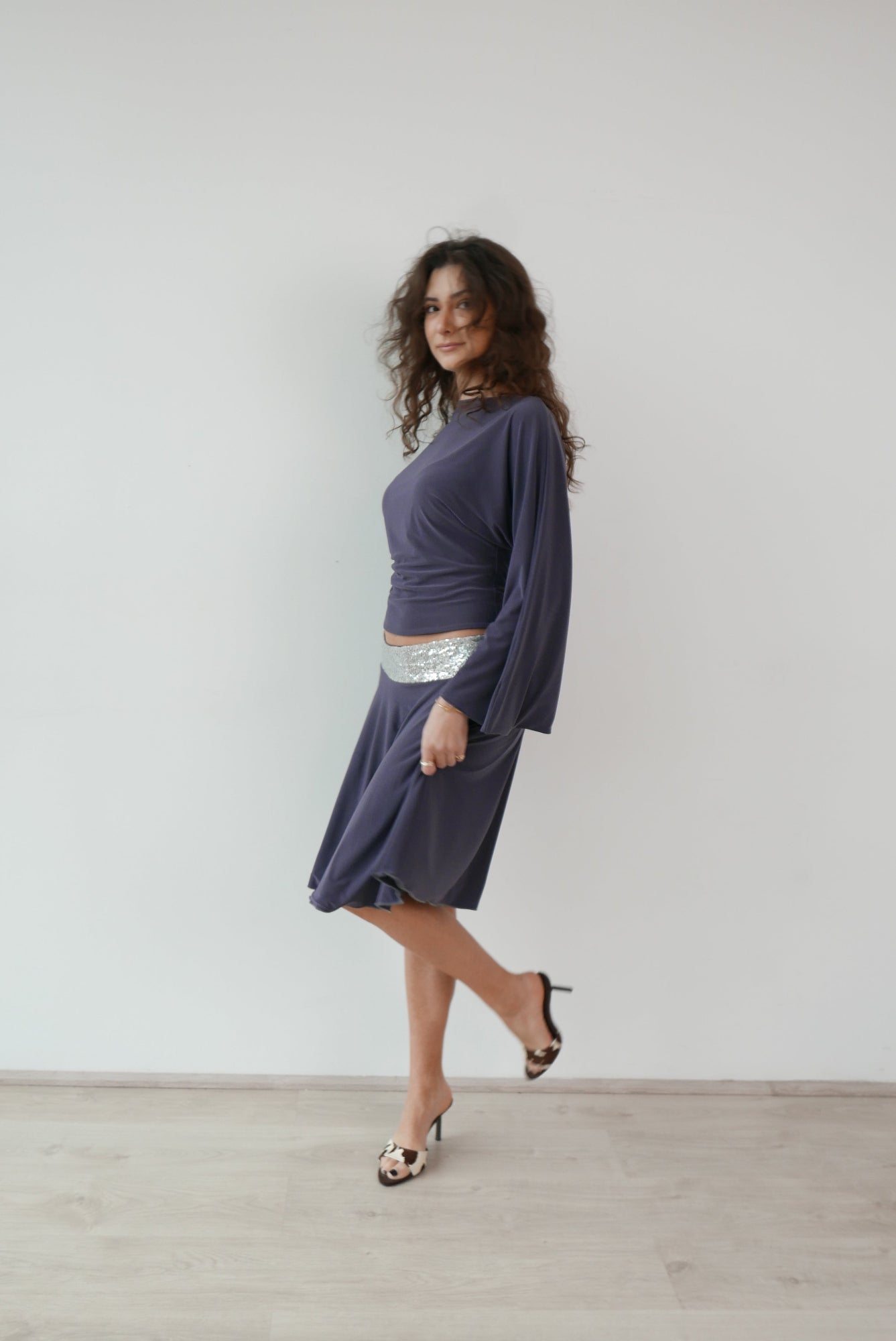 musa top & midi skirt set