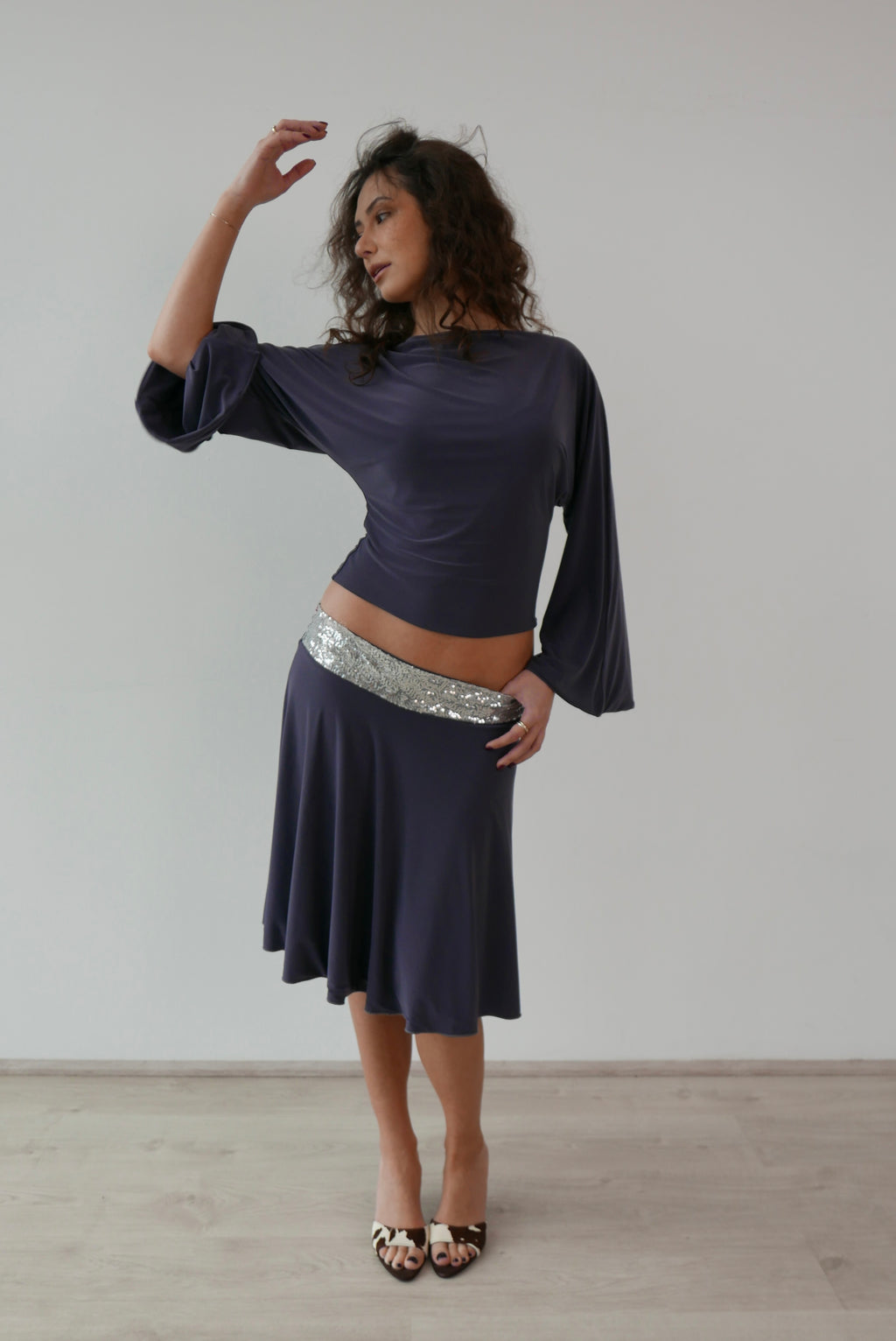 musa top & midi skirt set