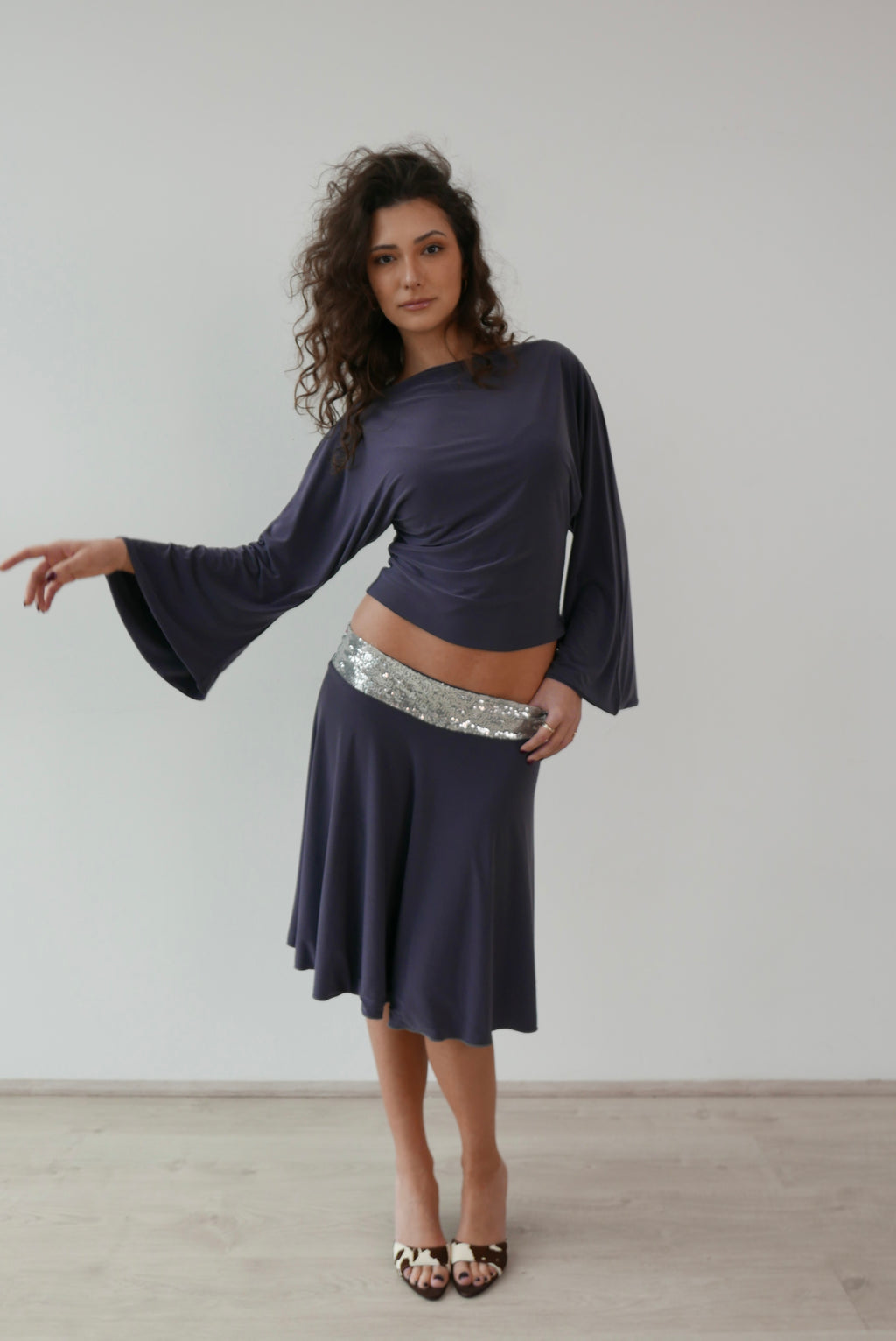 musa top & midi skirt set